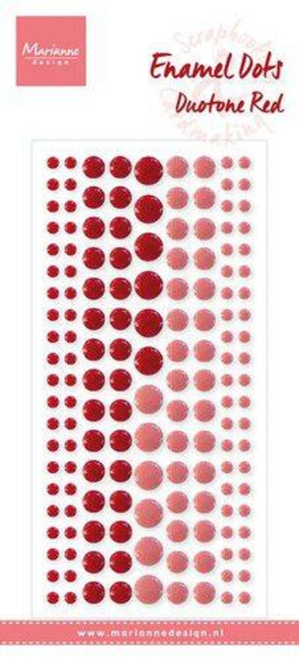 PL4521 enamal dots - duotone red