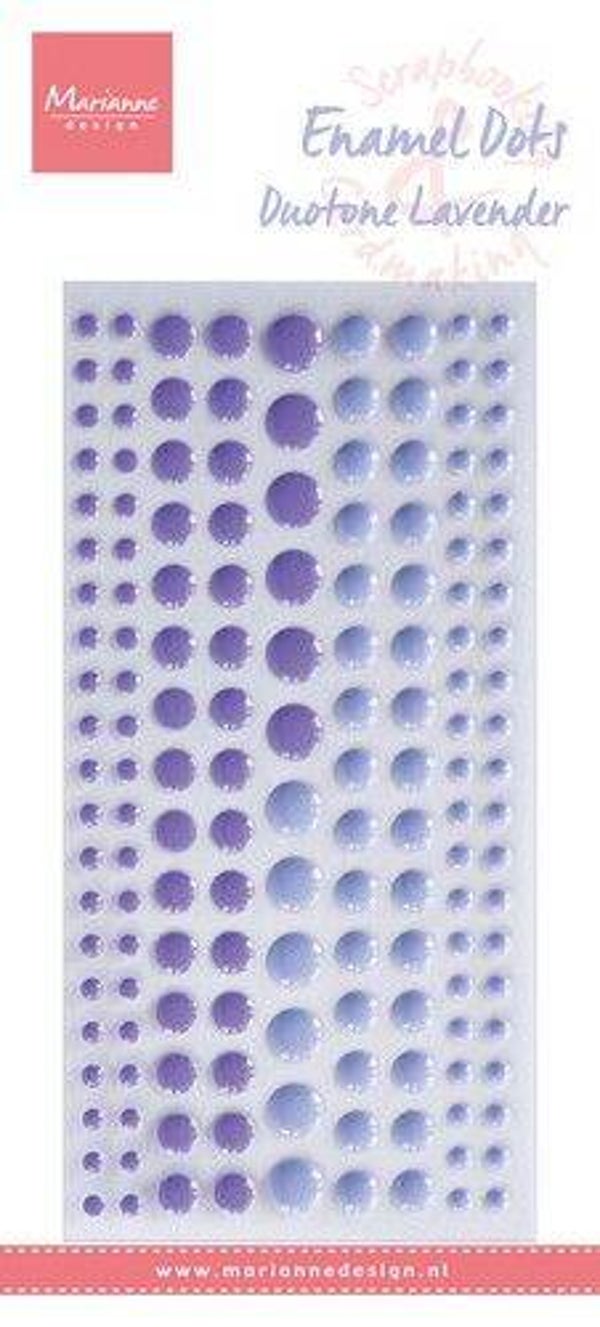 PL4529 enamel dots - duotone lavender