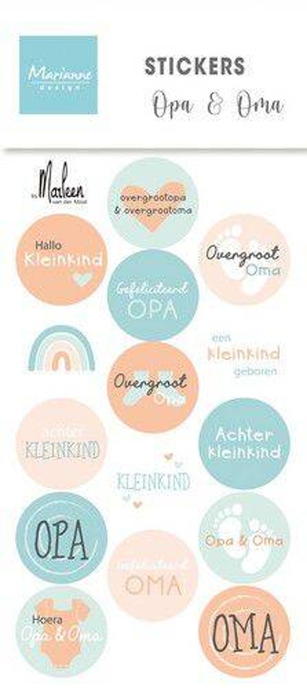 CA3184 stickers - opa & oma by Marleen
