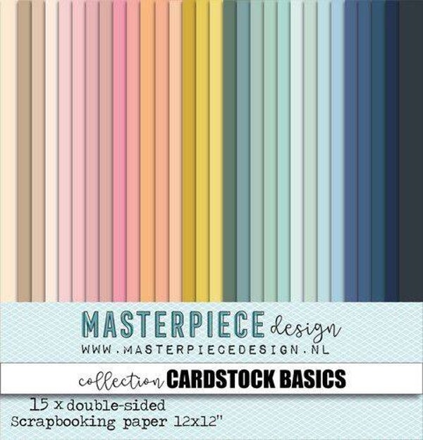 Masterpiece Design paper pack - cardstock basics nr.1