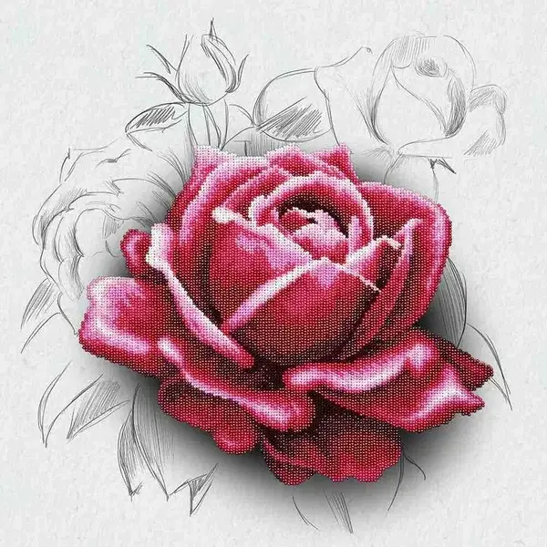 Miniarts Crafts - rose drawing*