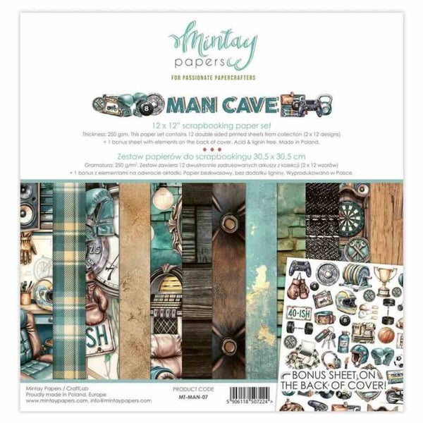 MT-MAN-07 paper pack 30,5 x 30,5 cm - man cave