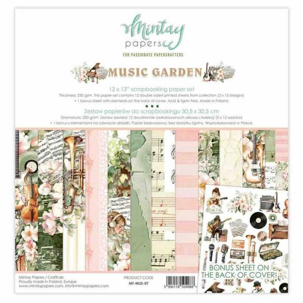 MT-MUS-07 paper pack 30,5 x 30,5 cm - music garden