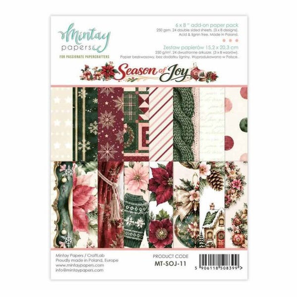 MT-SOJ-11 paper pad A5 - season of joy add-on