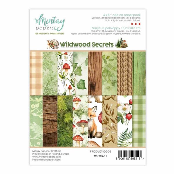 MT-WIS-11 paper pad A5 - wildwood secrets