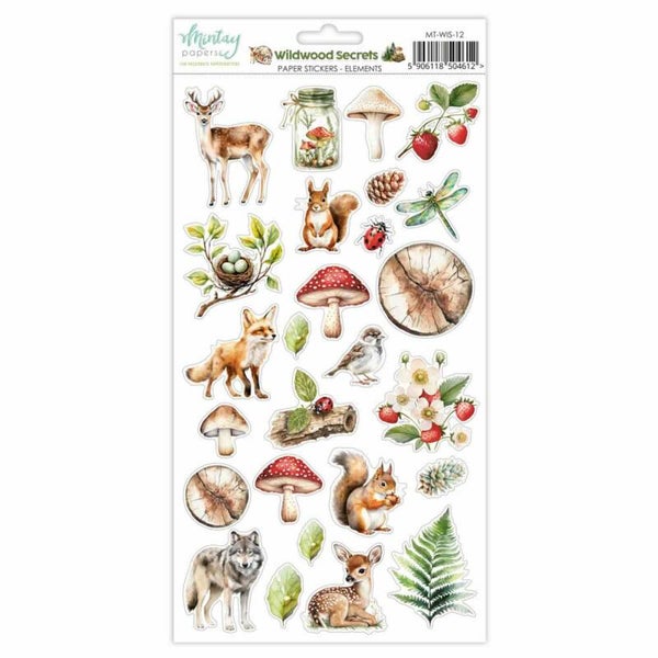 MT-WIS-12 paper stickers - wildwood secrets