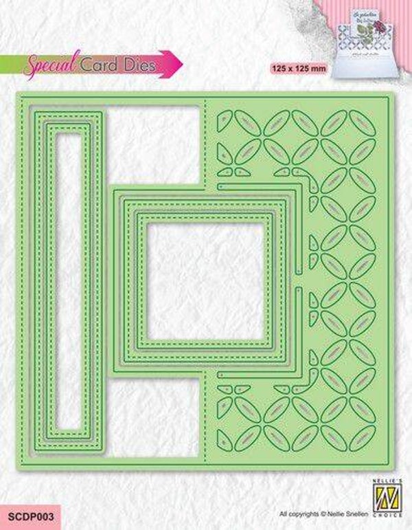 SCDP003 easel card dies flowers 2