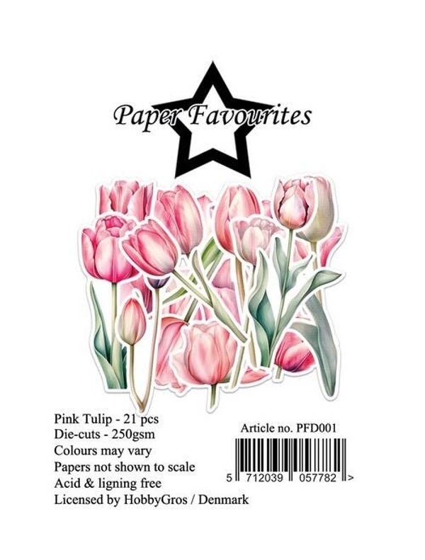 PFD001 die-cuts - pink tulip