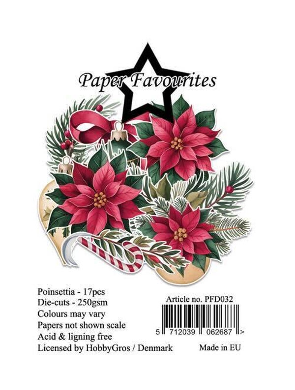 PFD032 die-cuts - poinsettia