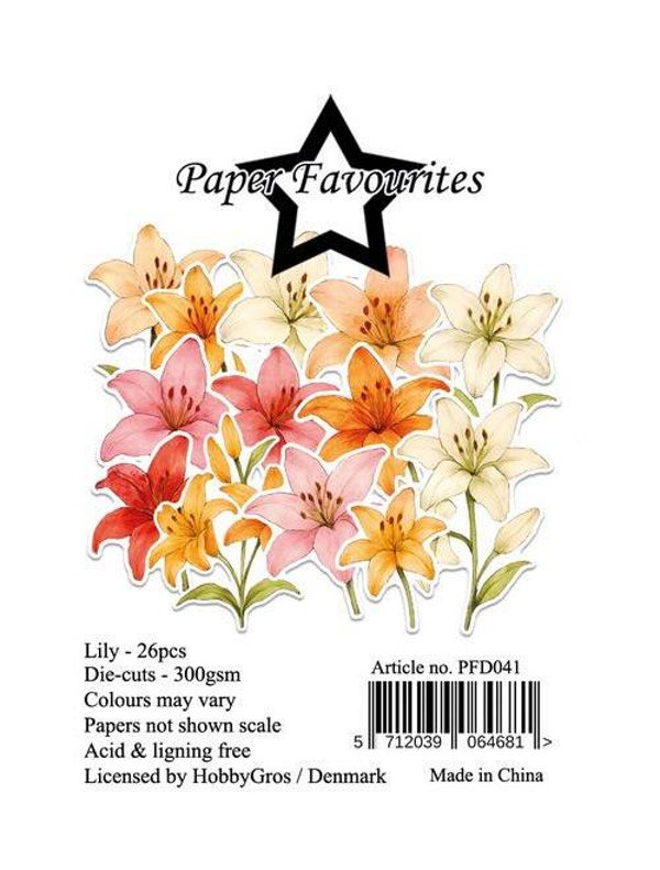 PFD041 die-cuts - lily