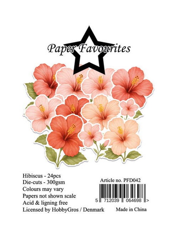 PFD042 die-cuts - hibiscus