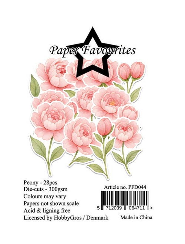 PFD044 die-cuts - peony