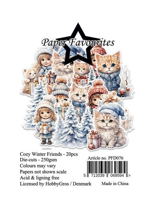 PFD076 die-cuts - cozy winter friends