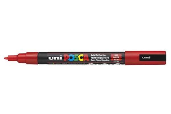 Posca verfmarker PC-3M 0,9 - 1,3mm - rood
