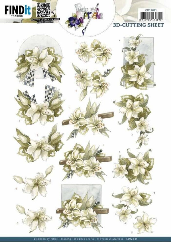 CD12091 white lilies