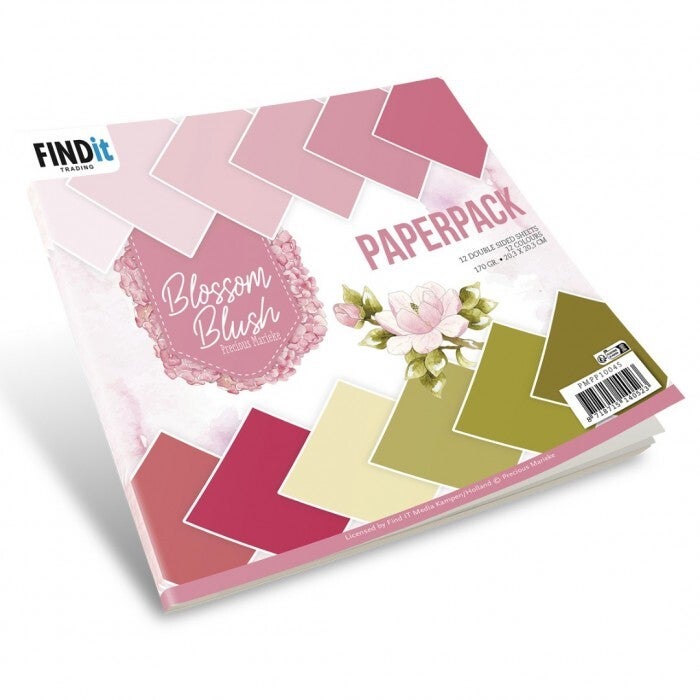 PMPP10047 paper pack 20 x 20 cm - blossom blush solid colours