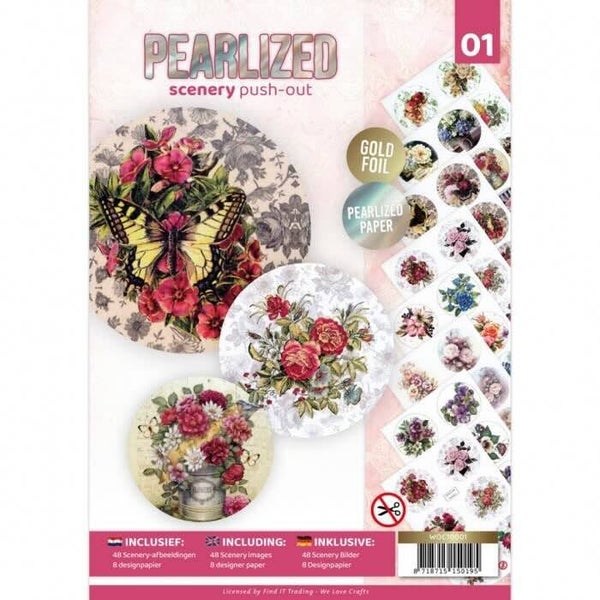 POSWOC10001 pearlized push out book scenery nr.1