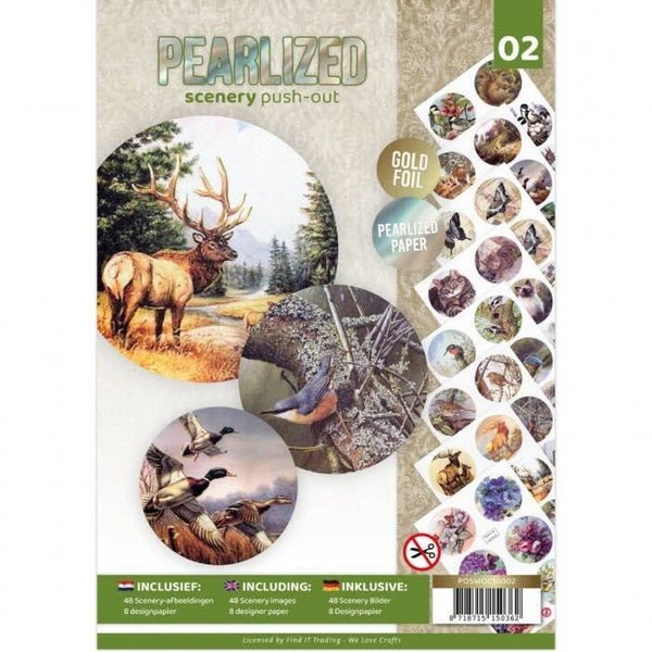 POSWOC10002 pearlized push out book scenery nr.2