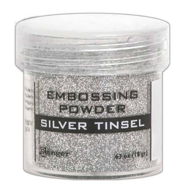 Ranger embossing powder  - silver tinsel