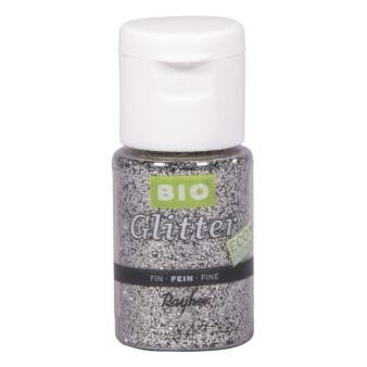 Bio glitter - briljant zilver fijn