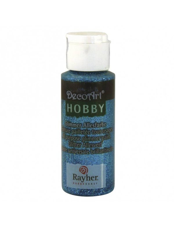 Allesverf glitter - azuurblauw