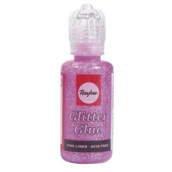 Glitterlijm - iriserend pastel rose