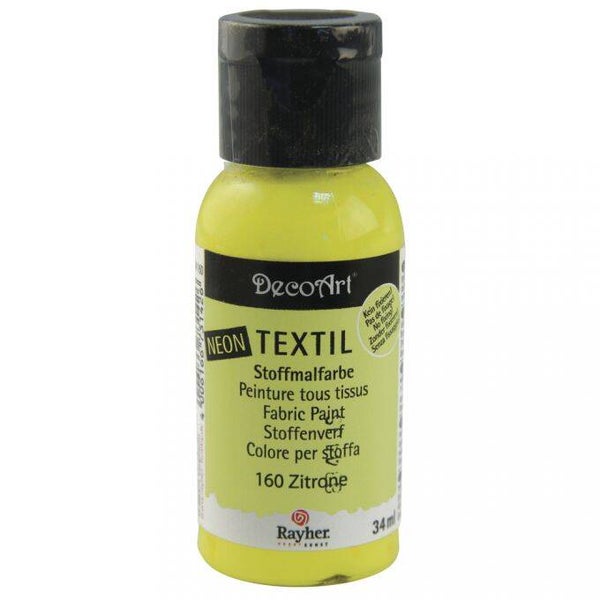 Textielverf neon 34 ml - citroen