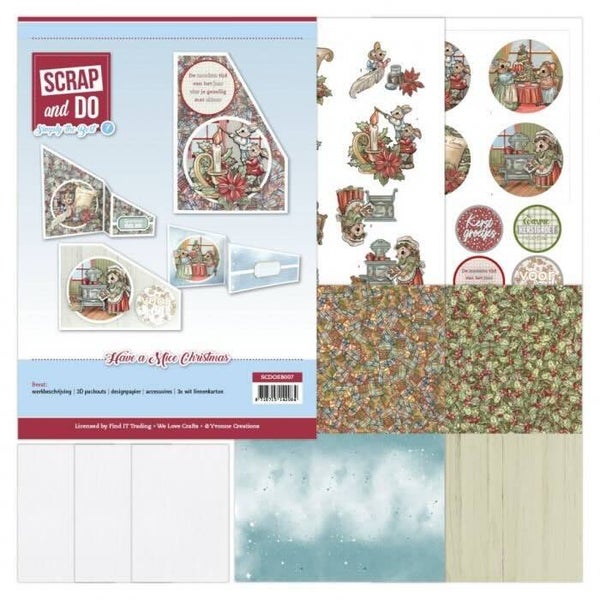 SCDOSB007 Scrap & Do set nr.7 have a mice christmas