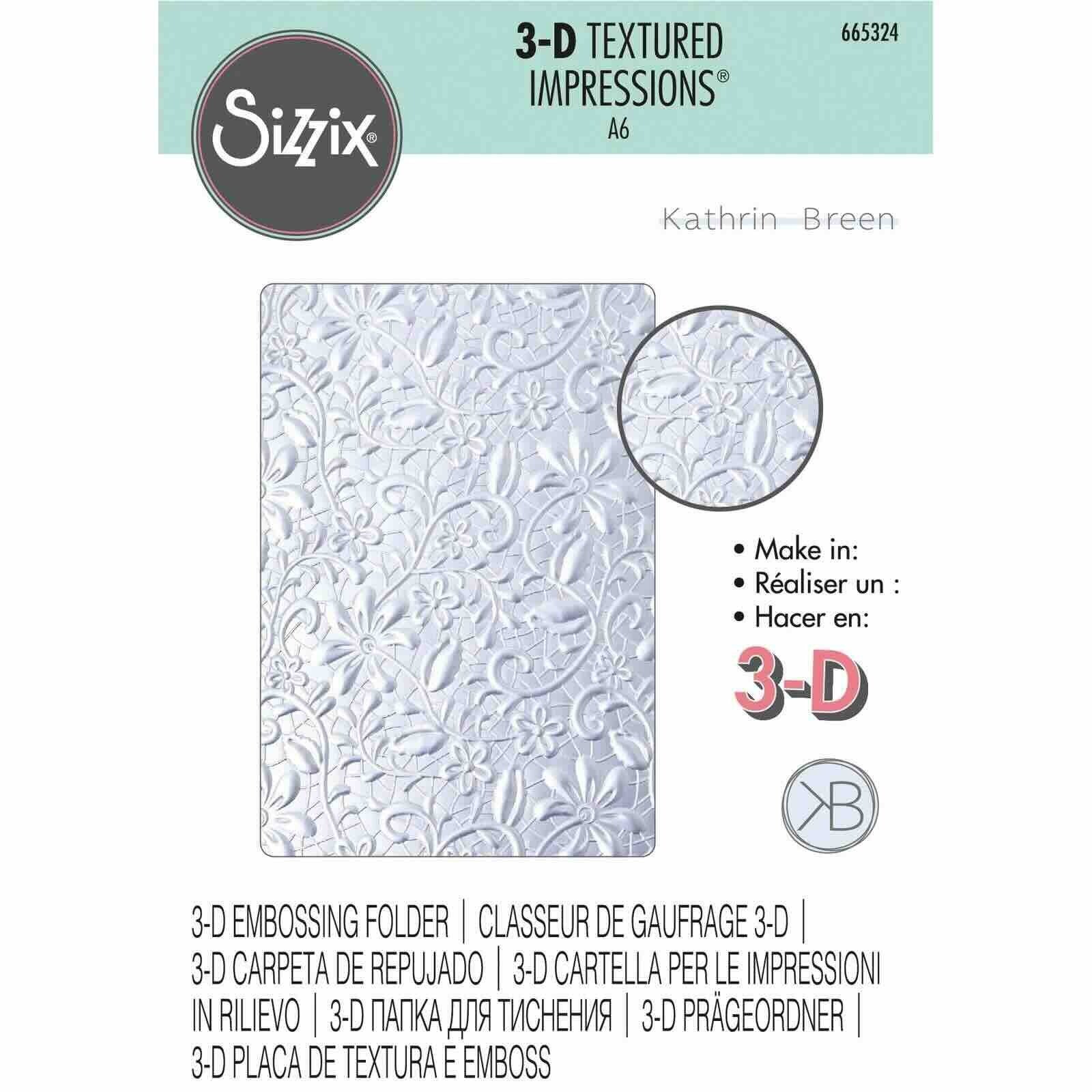 665324 3D embossing folder - lacey