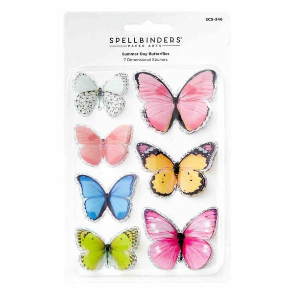 Dimensional stickers - summer day butterflies