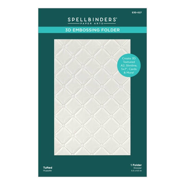 E3D-027 3D embossing folder - tufted