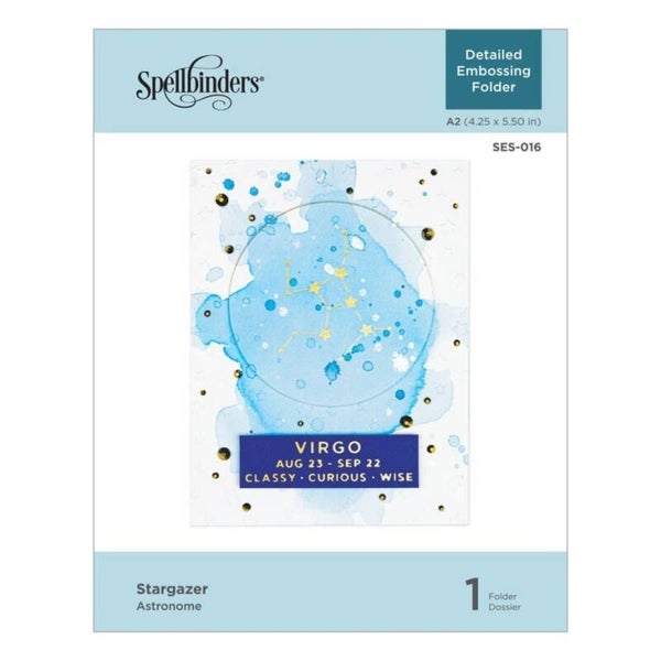 SES-016 detailed embossing folder - stargazer