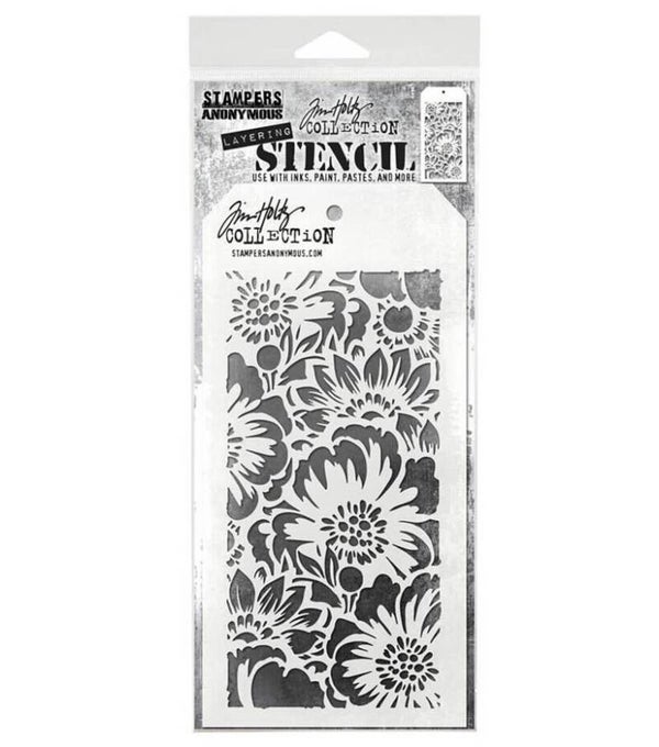 THS143 lagering stencil - bouquet