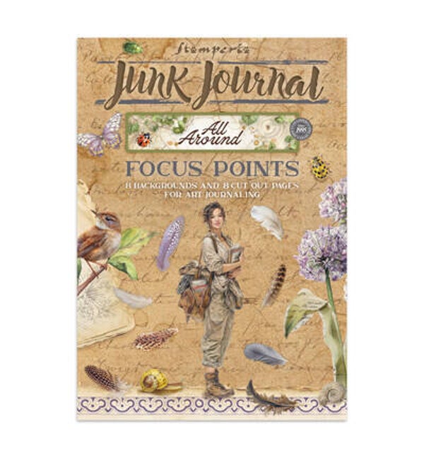 SBJKS02 Junk Journal for Art Journaling & Card Making - focus points all around