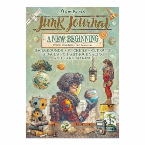 SBJK16 Junk Journal for Art Journaling & Card Making - a new beginning