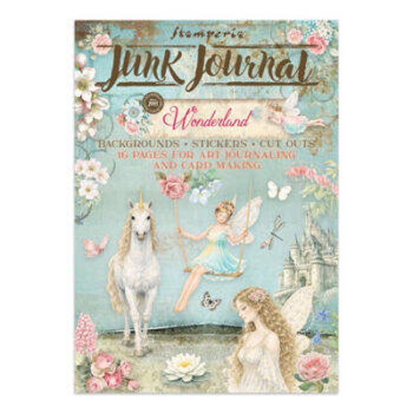 SBJK21 Junk Journal for Art Journaling & Card Making - wonderland