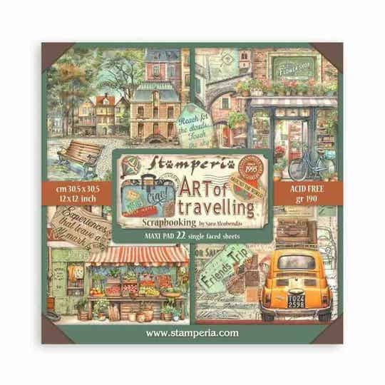 SBBXLB19 paper pack 30,5 x 30,5 cm - art of travelling maxi