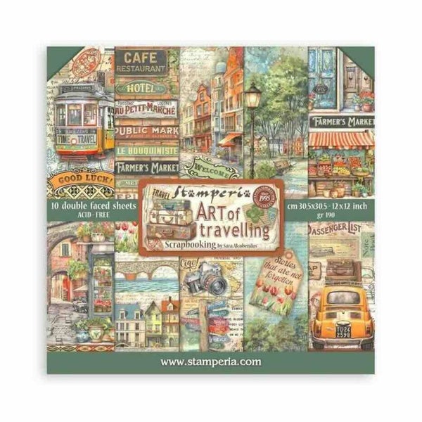 SBBL164 paper pack 30,5 x 30,5 cm - art of travelling