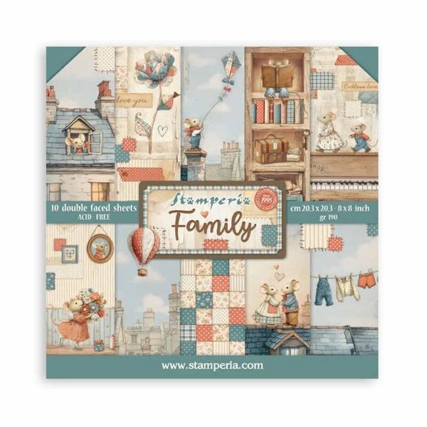 SBBS137 paper pack 20 x 20 cm - family