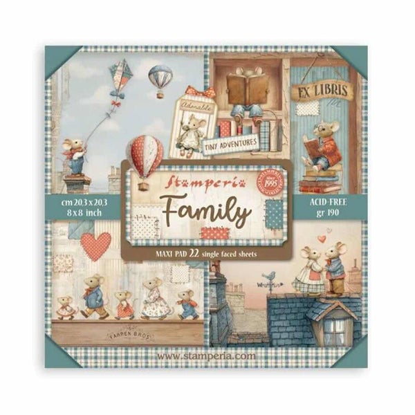 SBBSXB21 paper pack 20 x 20 cm - family maxi