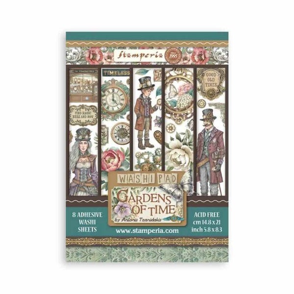 SBW32 A5 washi pad - gardens of time