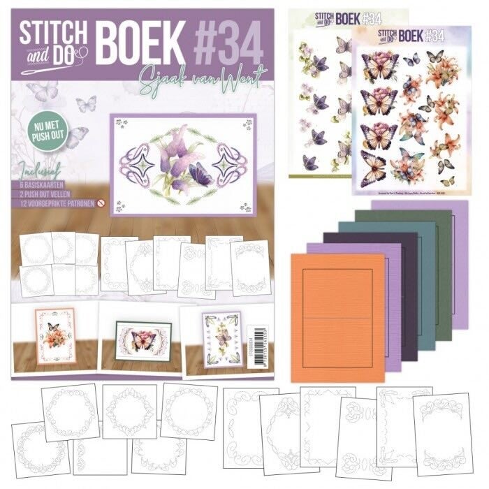 STDOBB034 Stitch & Do boek nr.34 - butterfly dreams