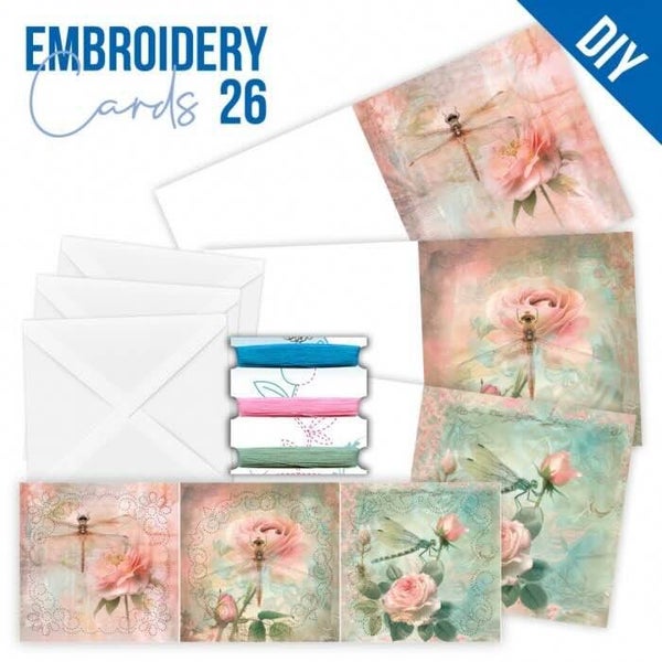 STDOPP026 Stitch & Do Cards set nr.26 - dragonflies