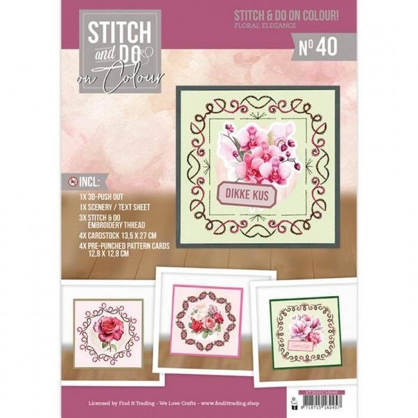 STDOOC10040 Stitch & Do on colour set nr.40 floral elegance