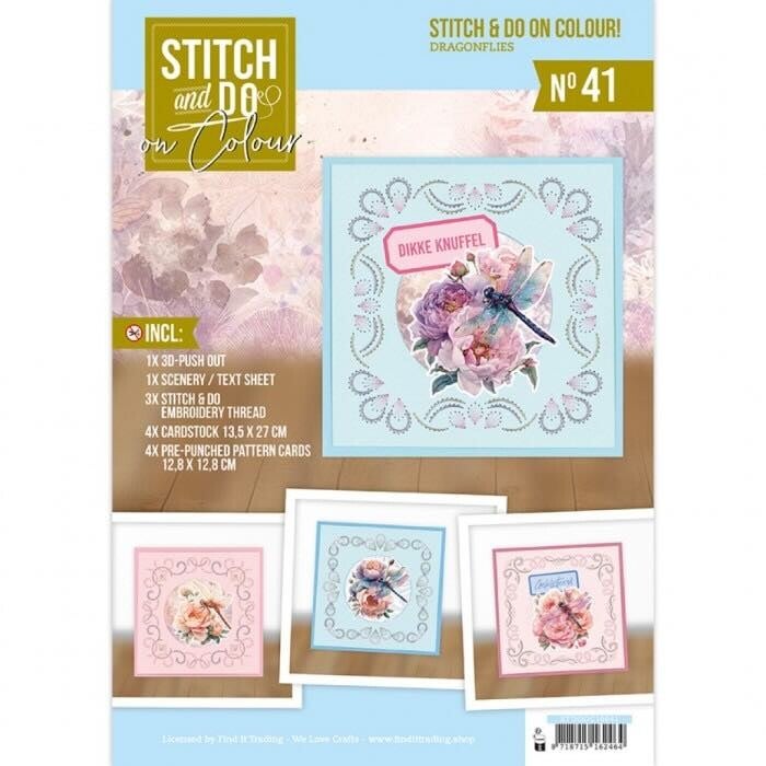 STDOOC10041 Stitch & Do on colour set nr.41 dragonflies