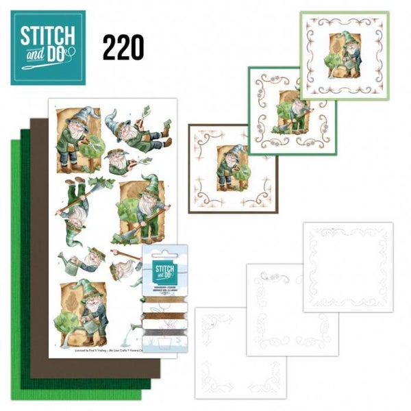 STDO220 stitch & do set nr.220 - garden gnomes
