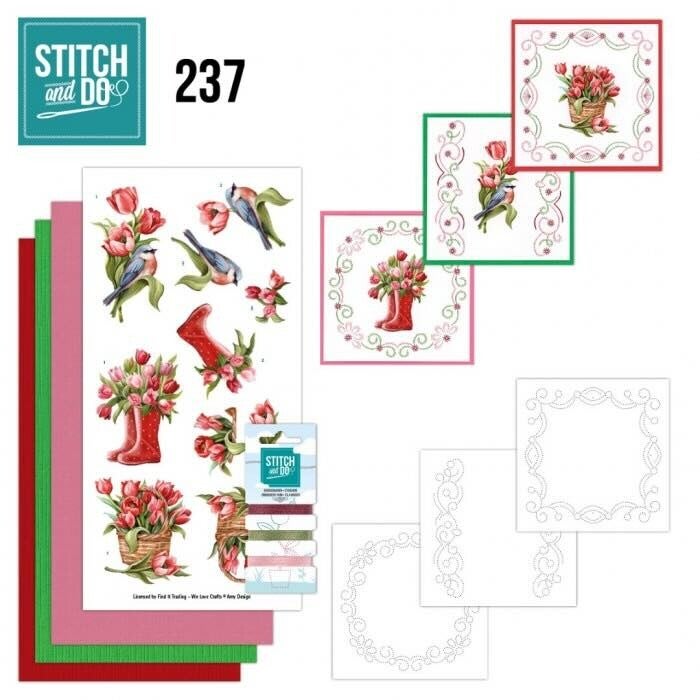 STDO237 stitch & do set nr.237 - tulip dreams