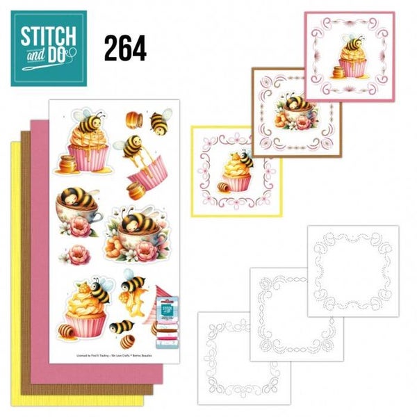 STDO264 stitch & do set nr.264 - sweet honey bees