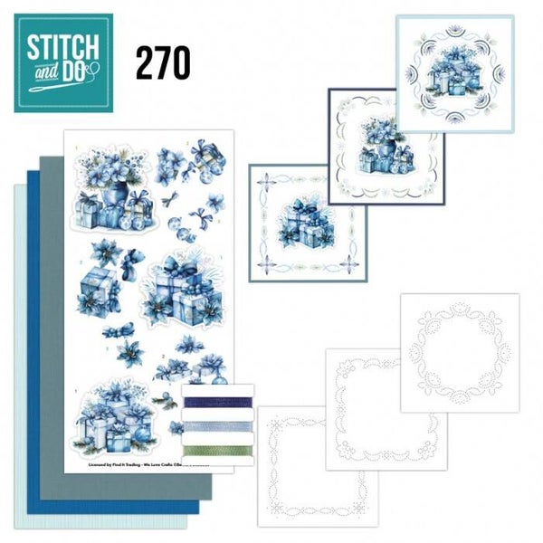 STDO270 stitch & do set nr.270 - blue christmas