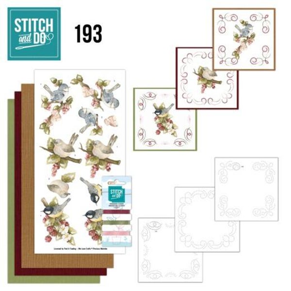 STDO193 stitch & do set nr.193 birds & berries